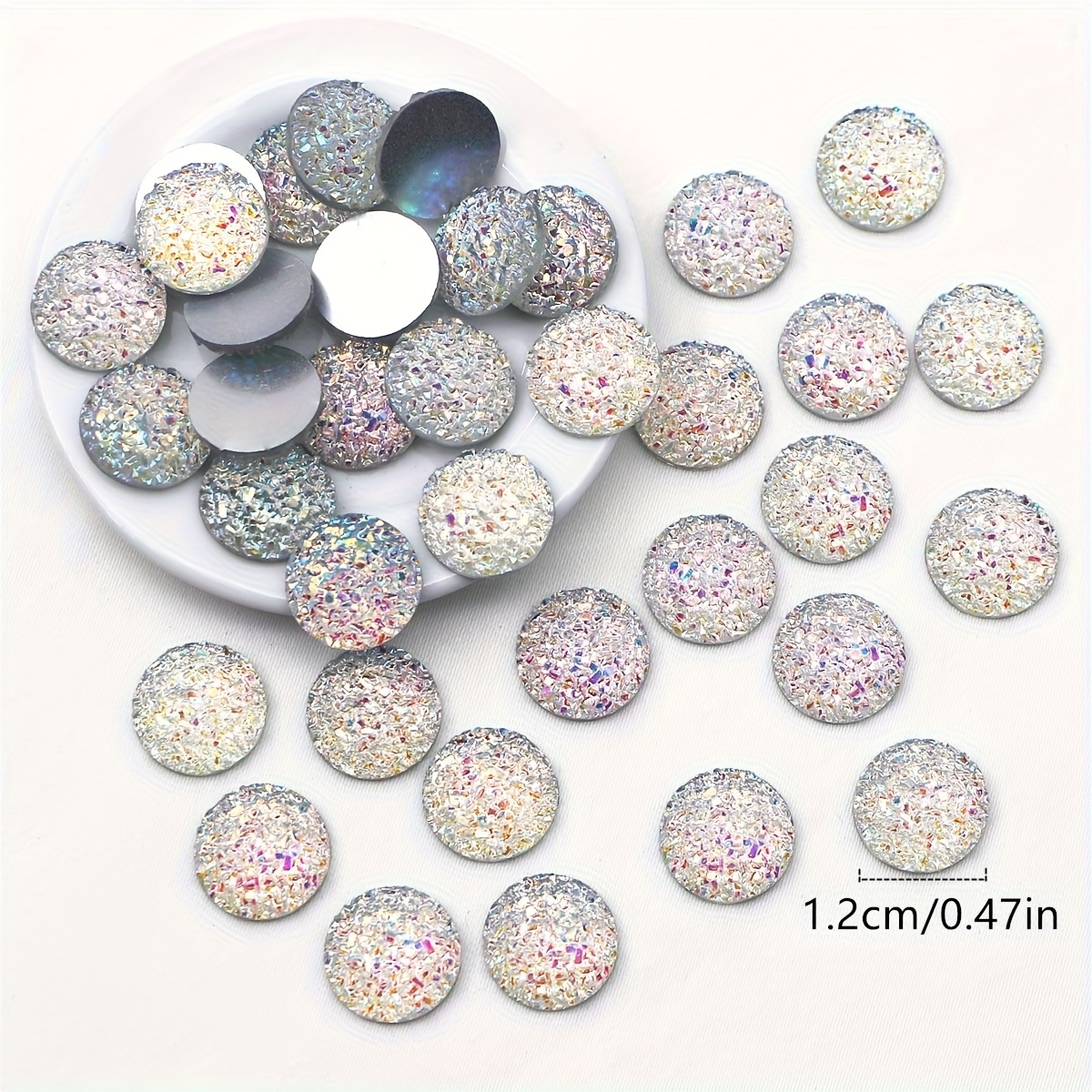 100pcs Resin Rhinestone Crystal Clusters for Handmade Jewelry