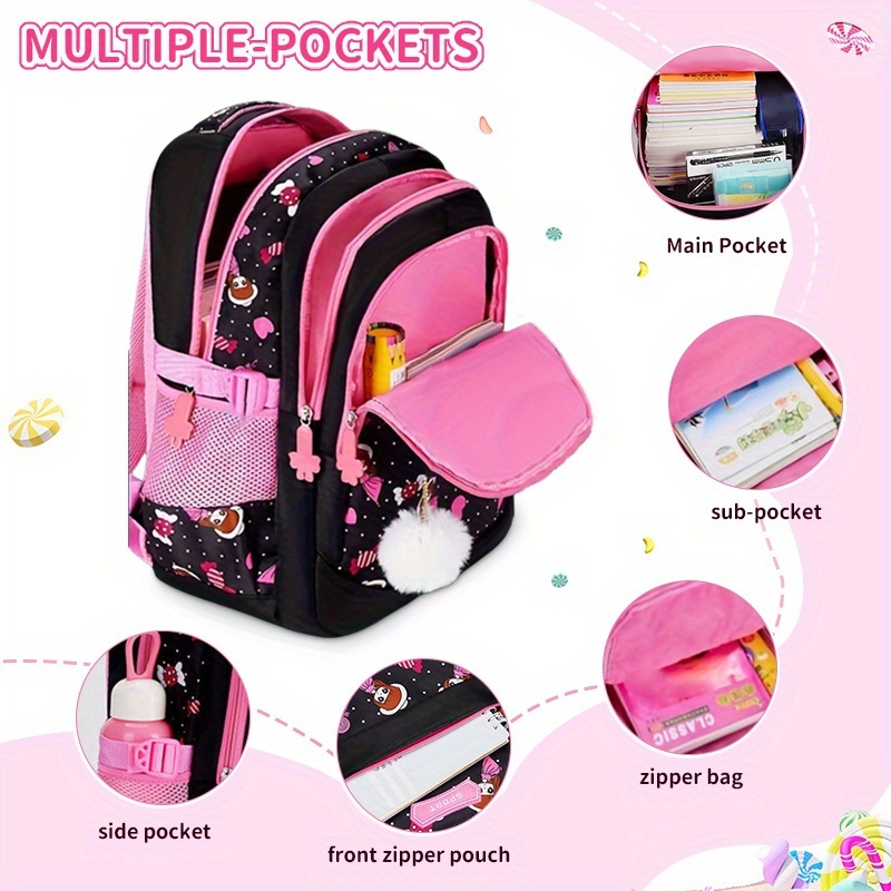 1pc cartoon backpack cute school pendant - Temu Canada display picture 1