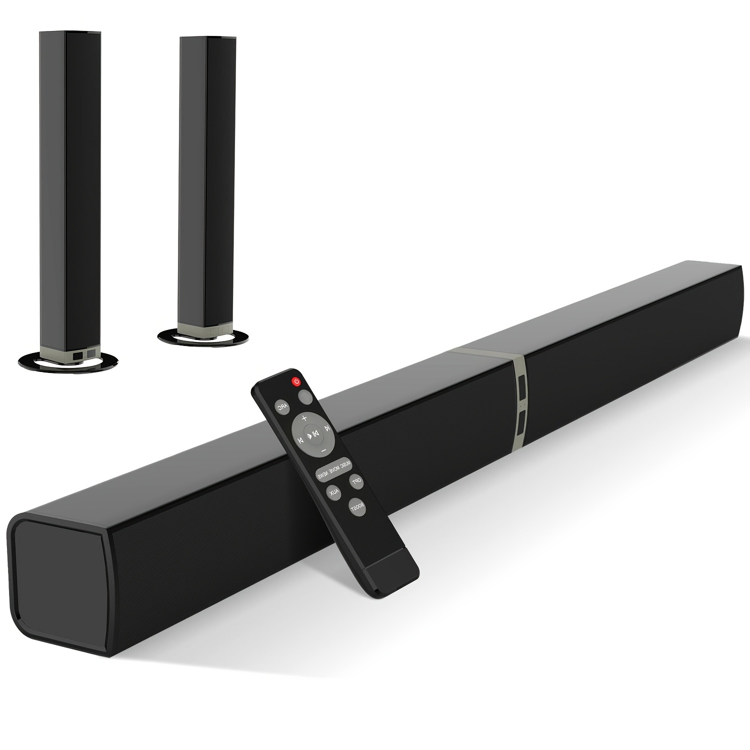 

2 In , Sound Bars For Smart Tv, 50w Wireless 2.0 Channel Home Audio Sound Bars With Arc/optical/aux Connection