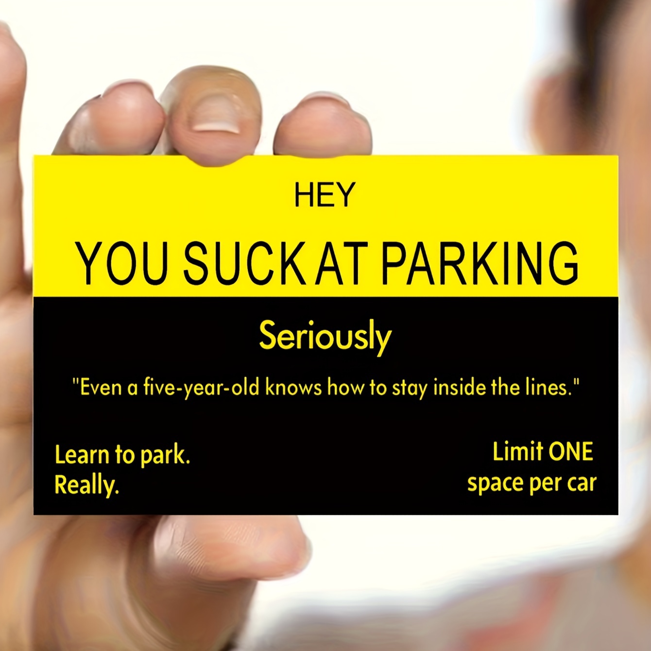 

30pcs Funny Parking Cards, Parking Warning Cards, Learning Parking Tips Cards, Funny Prank Parking Cards