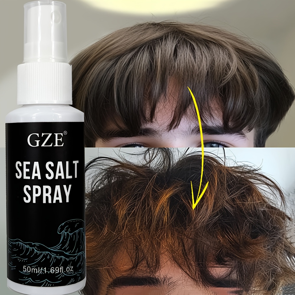 Image of Gze Sea Salt Spray Hair Spray Hair Styling High Define Add Texture Mist Spray Volumizing Texturizing Refreshing Texture For A Beach Or Style