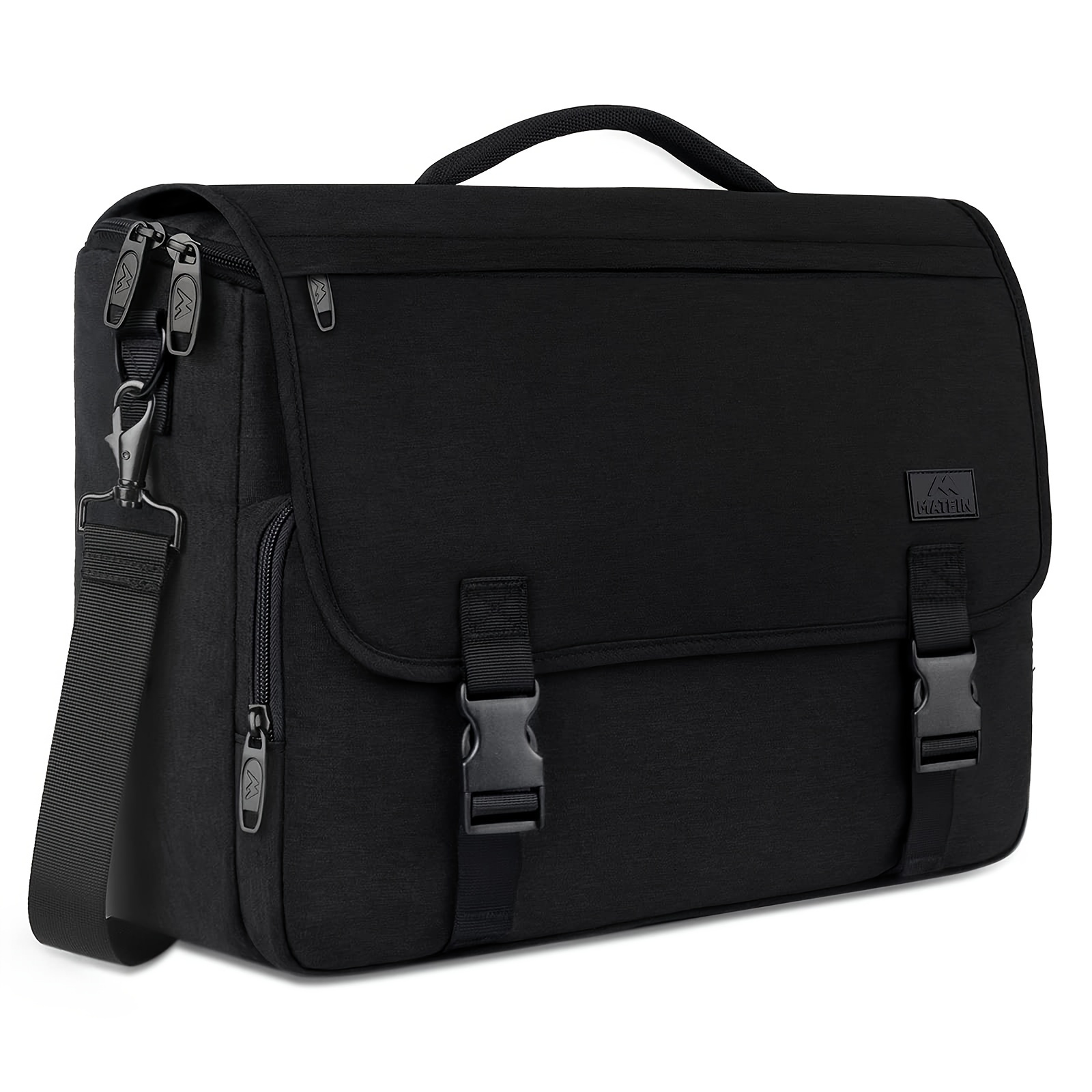 

Large Capacity Laptop Bag, Lightweight Waterproof Briefcase, Functional Crossbody Bag For Commute Work
