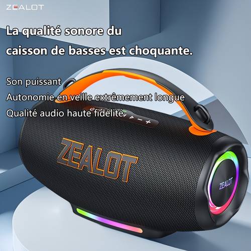 photo de l'article s167 aux intempéries et aux éclaboussures ipx5, batterie 8000mah nuit entière + charge rapide, puissant 100w avec dsp, en live, basses élastiques et percutantes, un jardin de 30 m² de danse