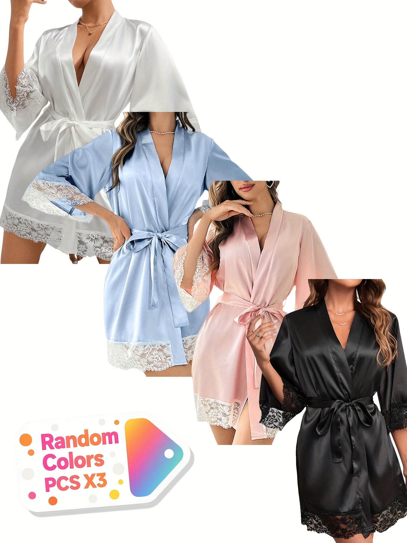 Pajama Party Satin Bridal Pjs Gorgeous Vintage DIANE SAMANDI Lace Bridal  Nightgown Robe Set For Sale
