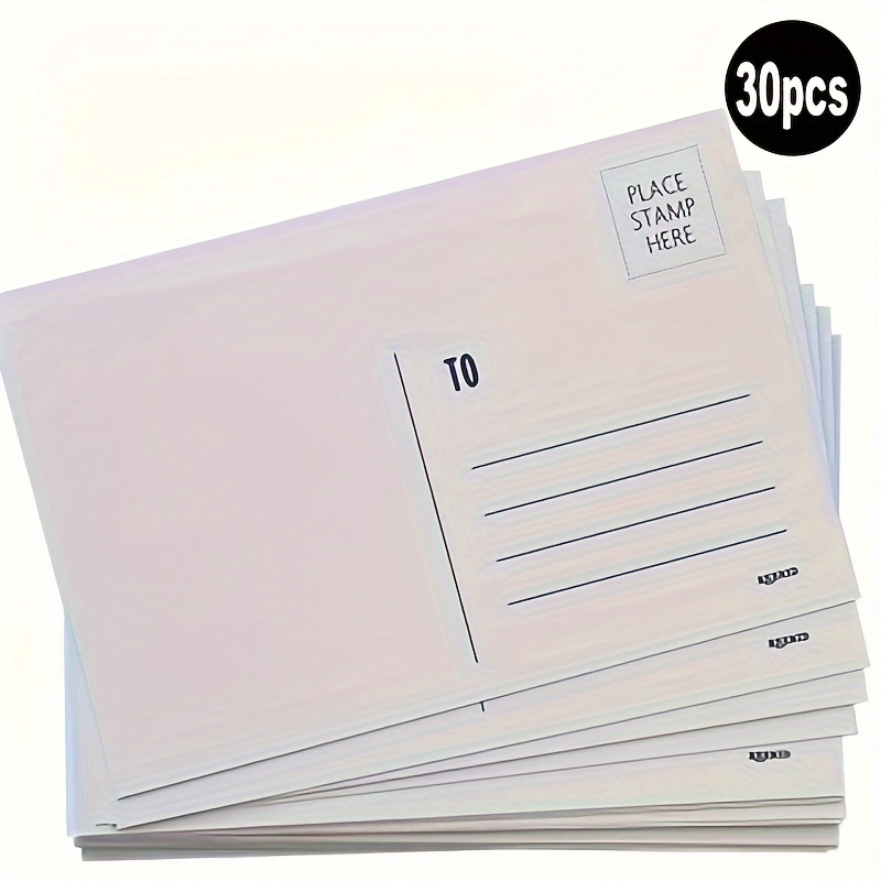 

Blank Postcards For Mailing - Set Of 30, 4x6 Inch, White Postal Cards - Uncoated Cardstock For Diy Invitations & Craft, Standard Size Mail-ready Postcards Pack