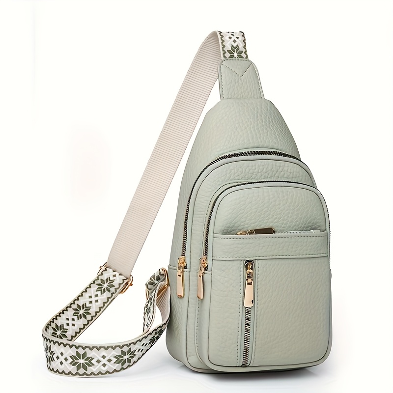 TEMU Fashionable Chest Bag, Small Women', Shoulder Bag, Versatile Casual Crossbody Bag, Soft Chest Pack