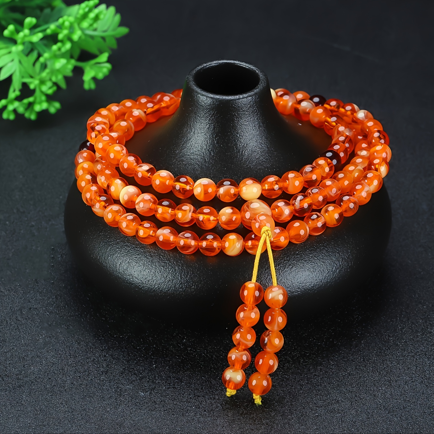 Natural Amber Blood Purple Tiger Pattern Bracelet