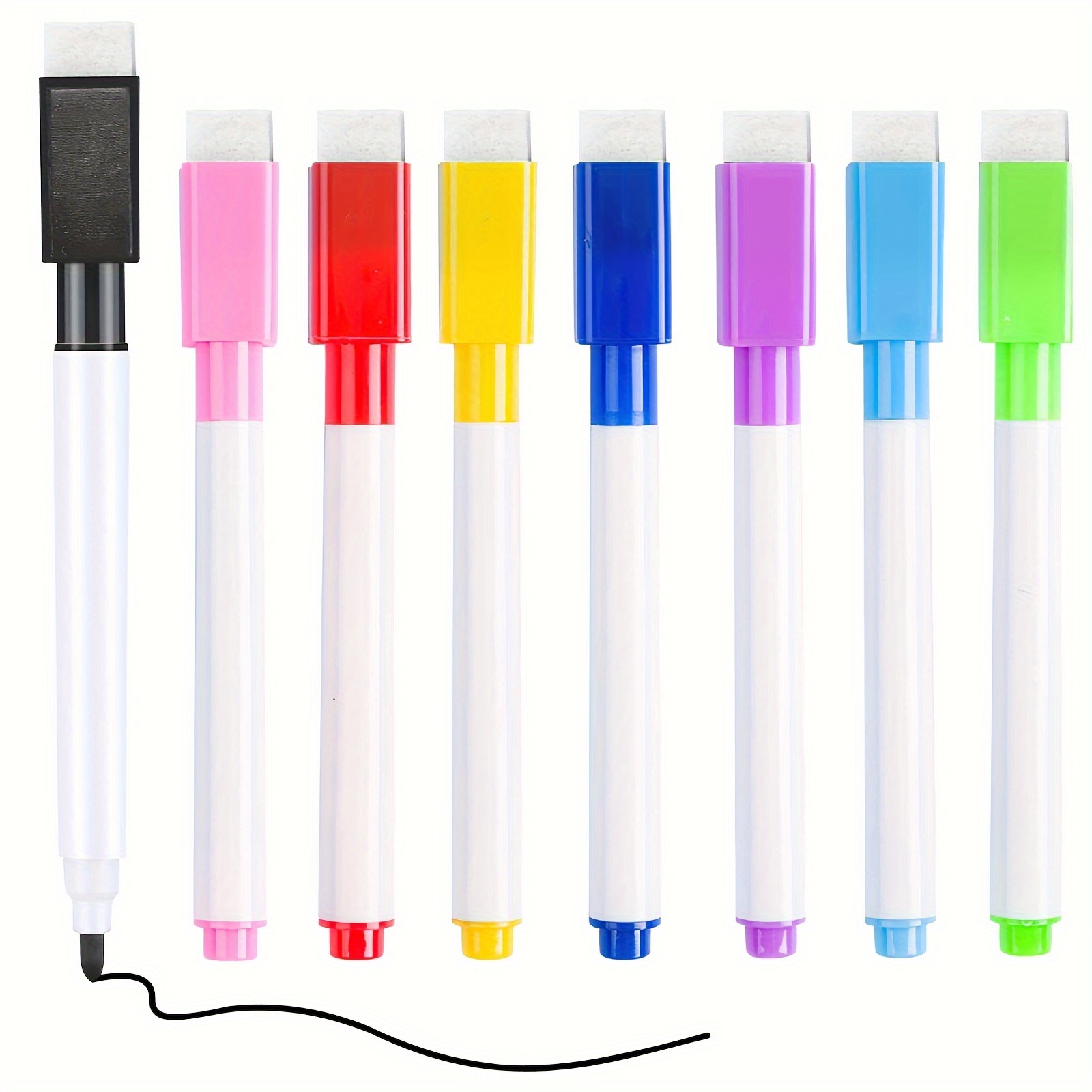 

8 Dust- Erase Markers For Whiteboards - Non-toxic, Quick Drying, Fade Resistant, Ultra Fine Tip, Multiple Colors. Ramadan Mubarak