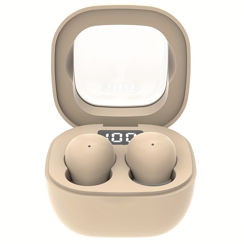 TEMU Small Mini Earbuds Wireless Headset, Headphones Sport, Sleep, Work, In Class Invisible Wear, Bass Sound High Quality Earphone 2023 Black White