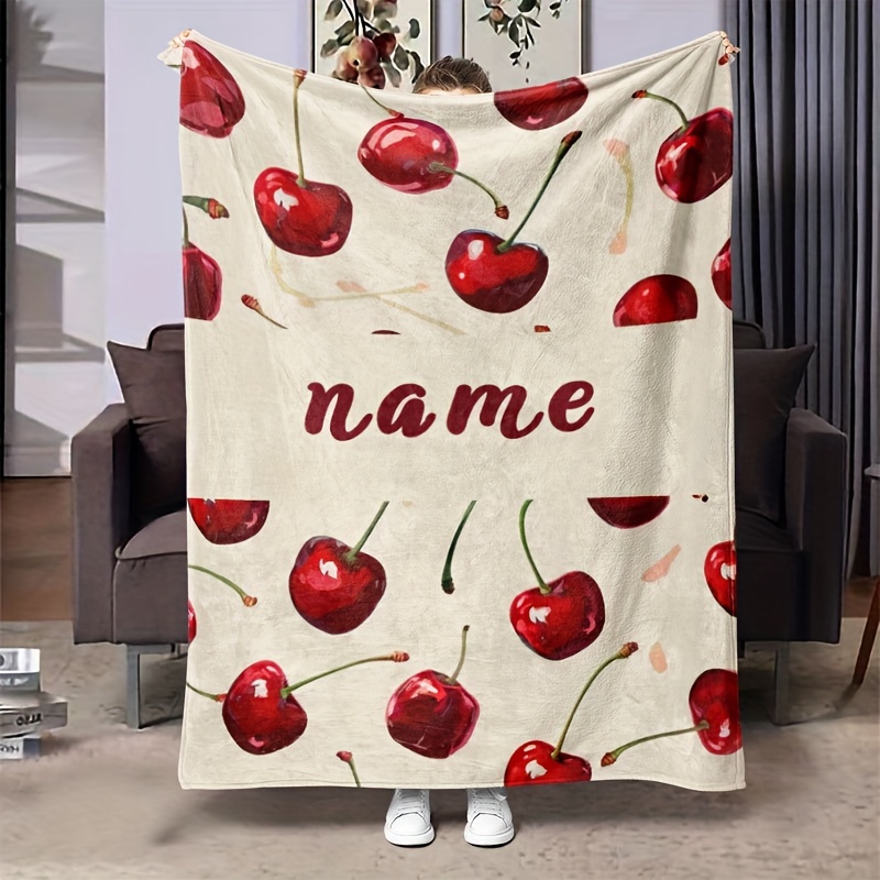 

Personalized Blossom Flannel Blanket - & , For , Bed, , And - ,