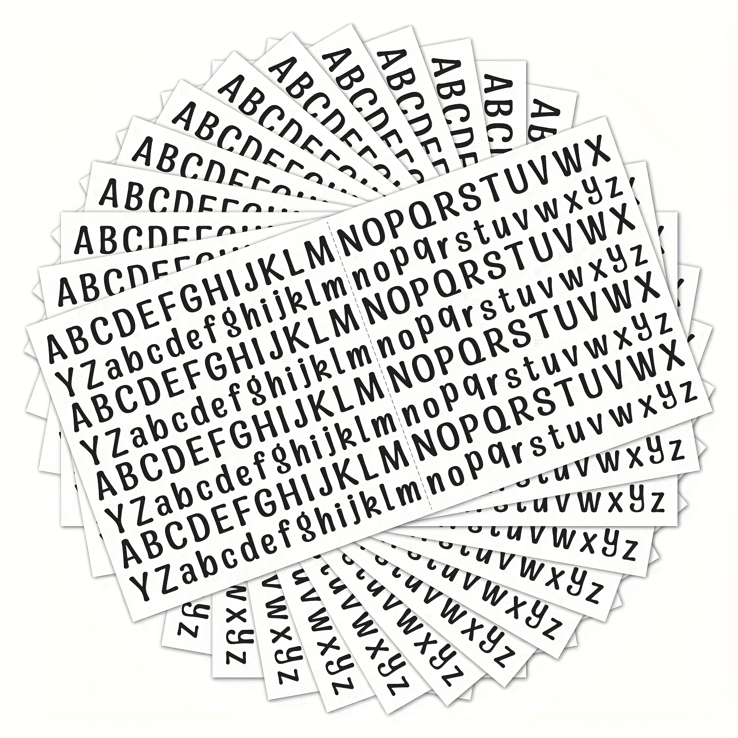 10 Sheets Of 0.5 Inch Self-adhesive Vinyl Letter Stickers, Suitable For Office, School, And , Bulletin Board Decoration