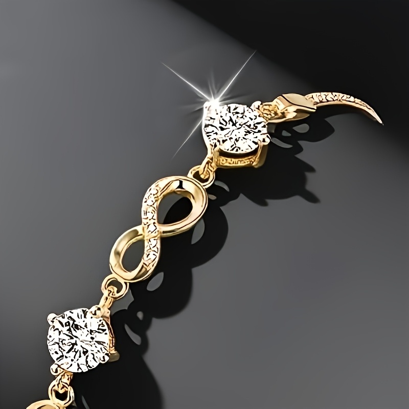 925 Sterling Silver 1.5 Carat Moissanite 14k Gold-plated Fashion Bracelet Ideal For Daily Wear, Parties, And Holiday Gifts With Exquisite Packaging Boxes