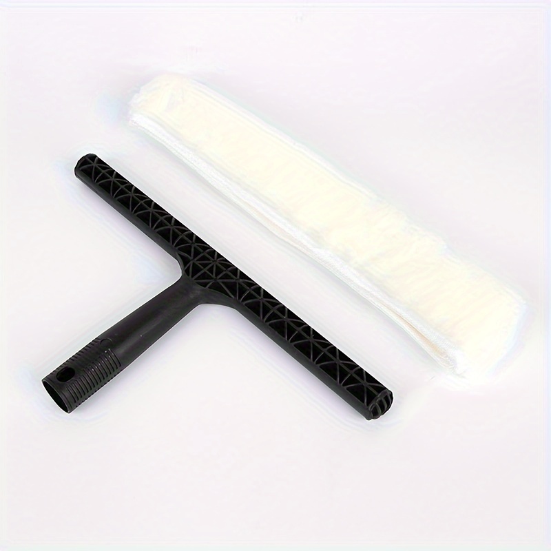 Image of A Set Of Water Feeder Hair Cleaning Tools For Window Cleaning, Featuring A 35cm/13.77inch Wiper With A Thick White Replacement Cloth And In Colors