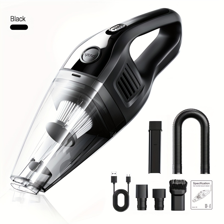 Powerful 5000pa Cordless Handheld Car Vacuum Cleaner with USB Charging for Cars, Homes, and Pet Hair Removal