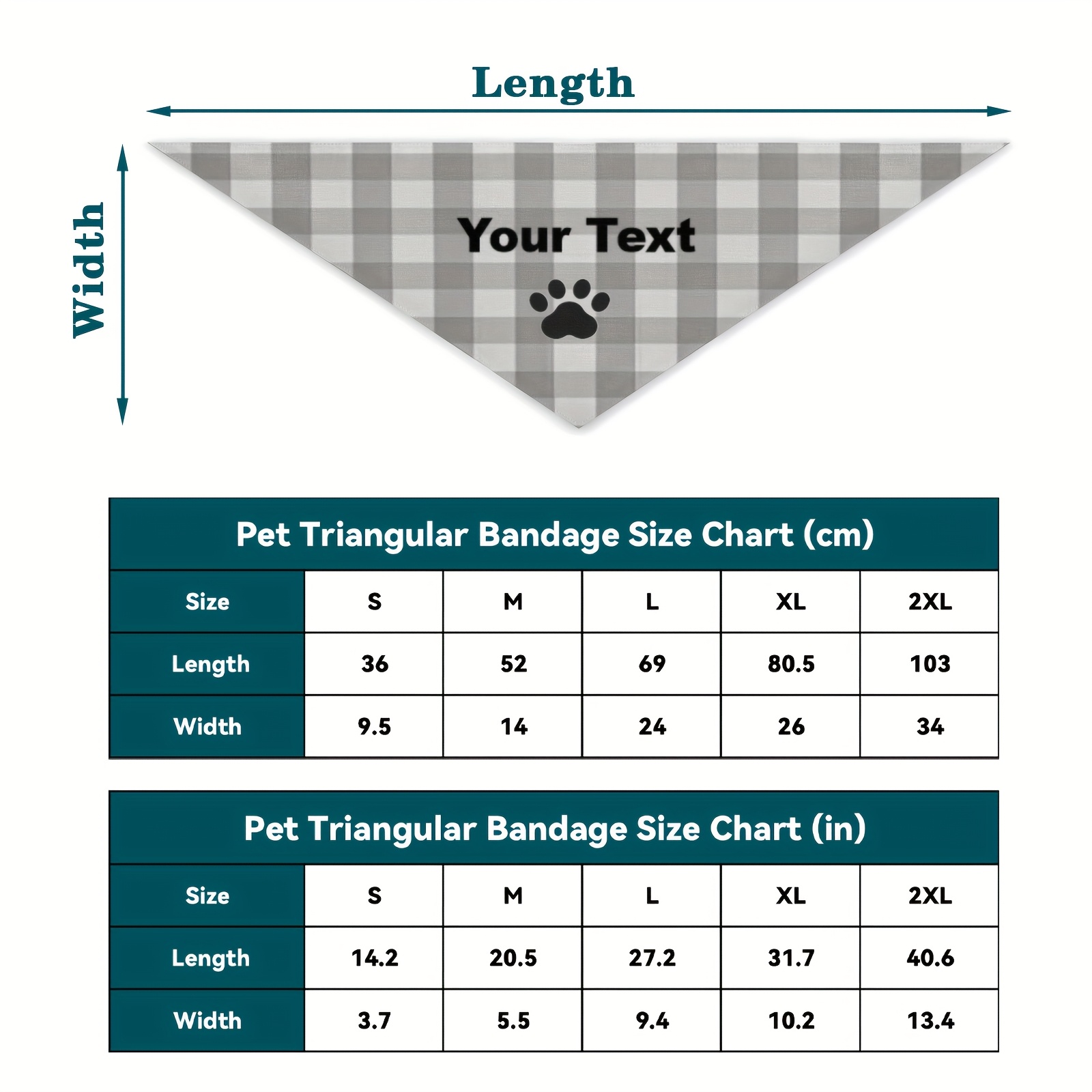 TEMU Custom Pet Bandanas, Pet Scarves