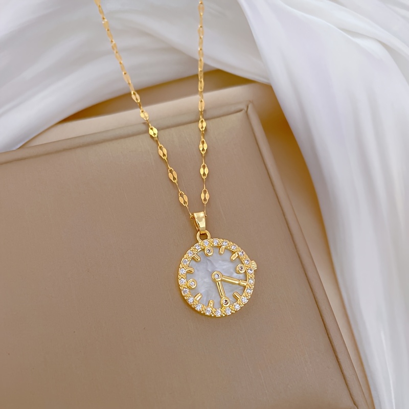 Stylish Women\'s Pendant Necklace Watch - Elegant Jewelry Accessory for Any 1pc womens watch pendant necklace stainless steel chain - Temu main image 3