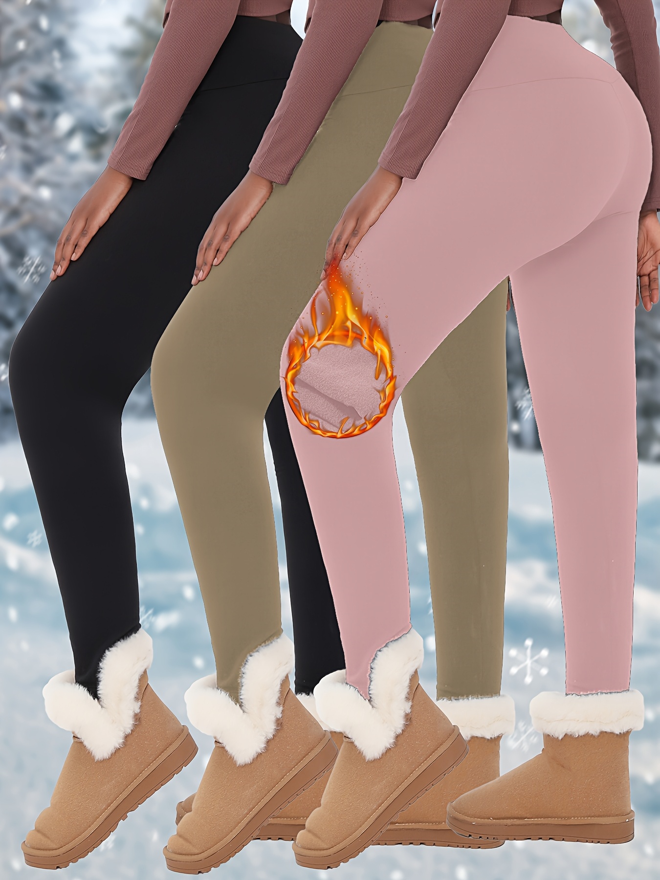 ladies winter pants sold on Temu United States