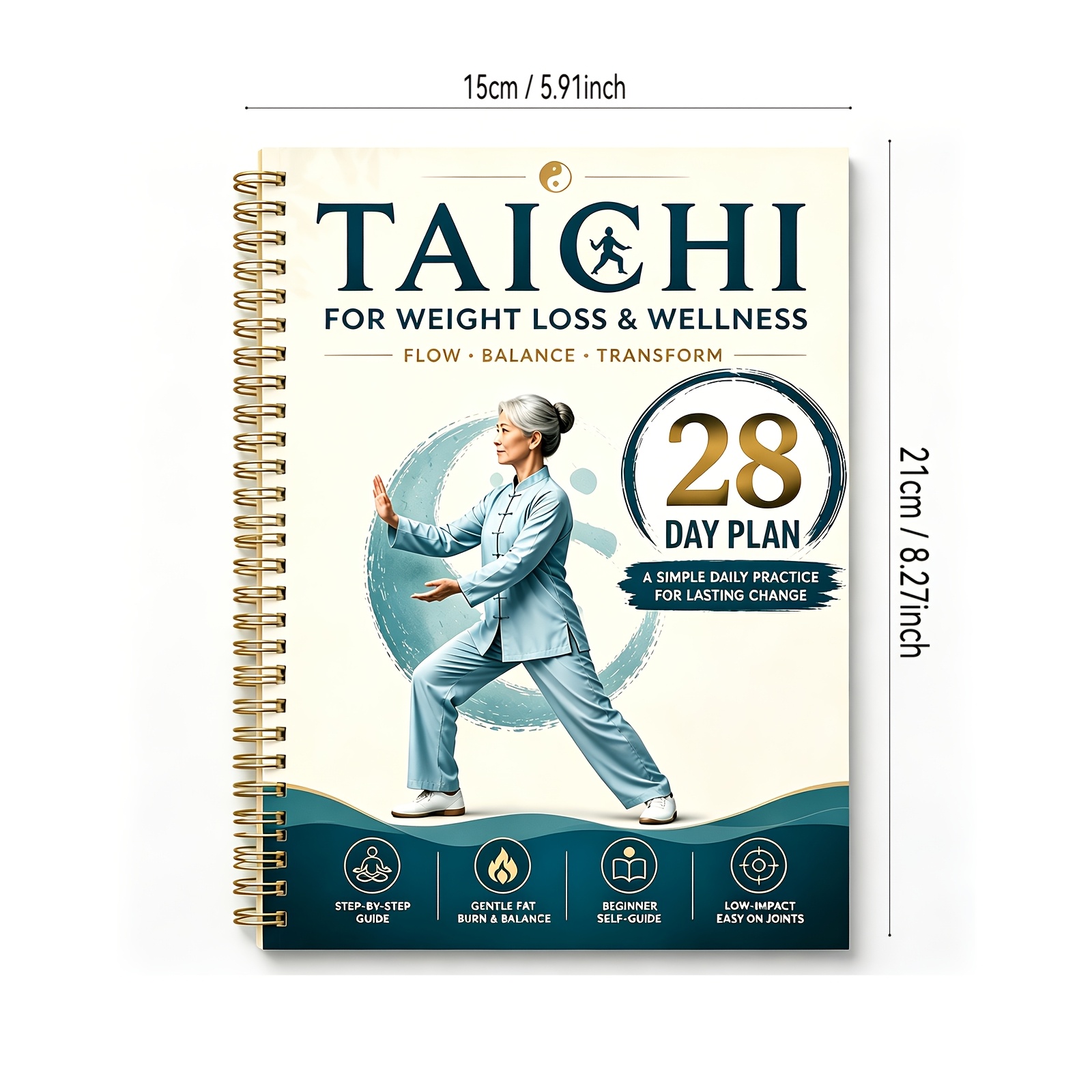 TEMU Tai Chi Marche pour la Perte de Poids : Un Plan Séquentiel de pour les Personnes Âgées (Exercice Doux pour les Articulations/Exercice à Faible