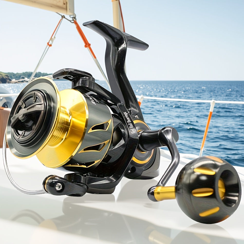 Carp Rod Sougayilang ME430 Carp Fishing Reel - 11000/12000 Large Spool,  13+1 BB, 4.6:1 Gear, Heavy Duty For Surf & Carp Fishing