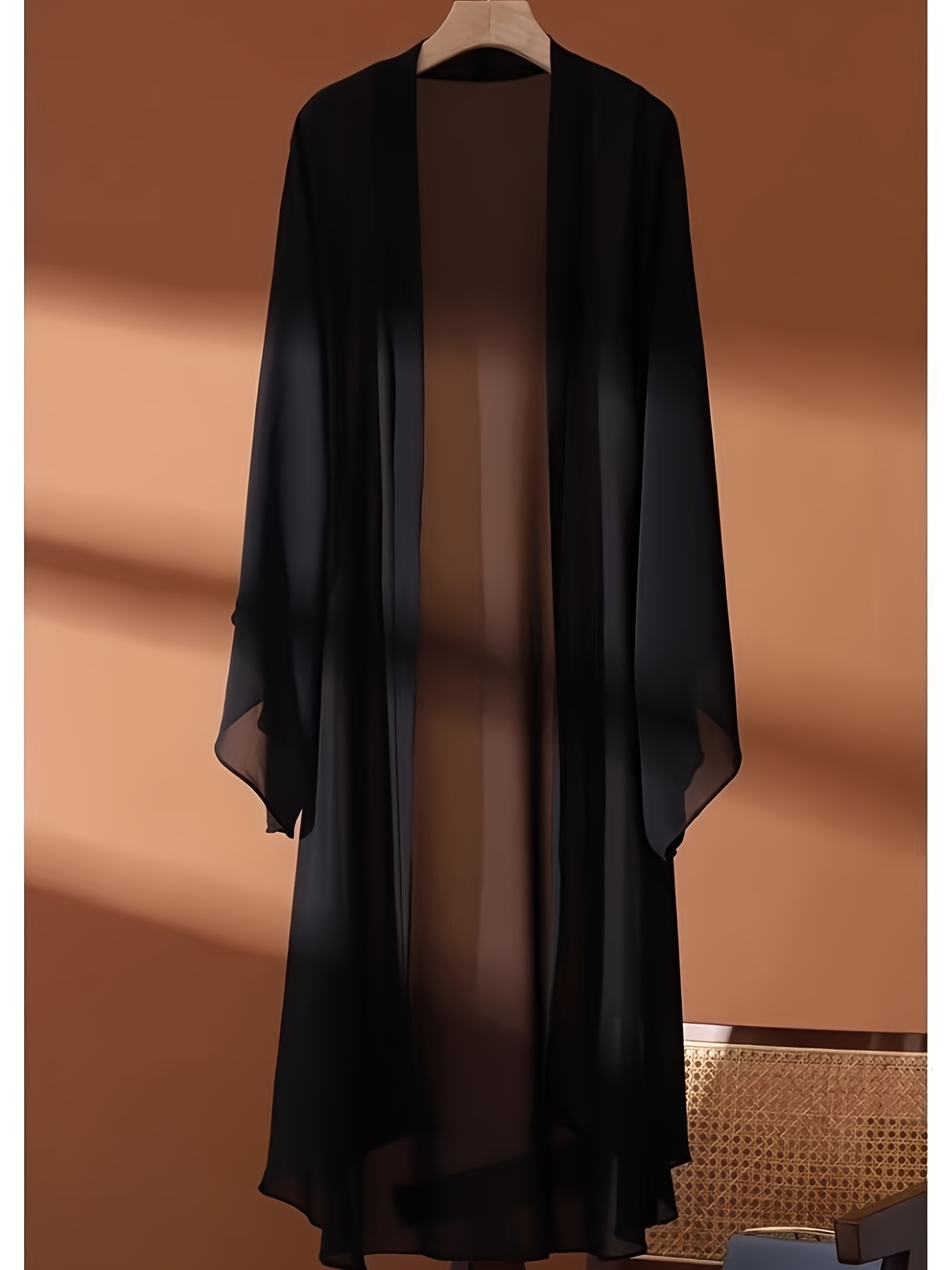 Boho Chic Long Sleeve White Tunic with Flowy Poncho Lightweight,  Non-Stretch Fabric Spring Fall, Sun Protection Clothing|Bohemian Sty