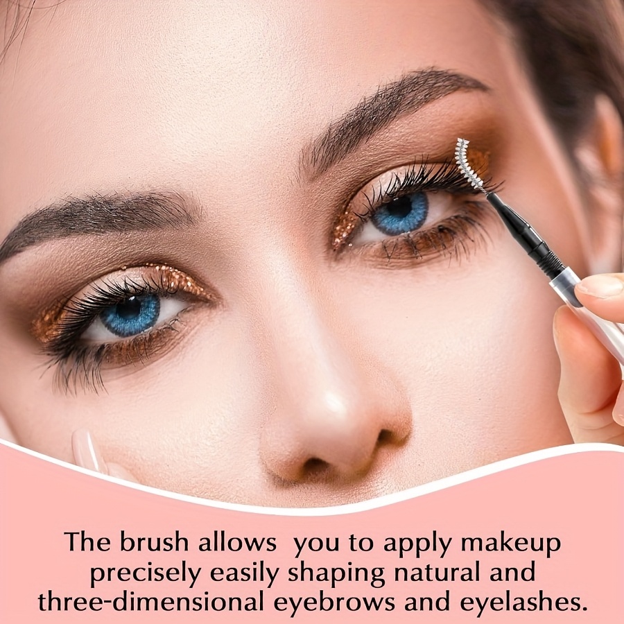 5/20pcs Micro Eyebrow Brush with Cap for Brow Lamination