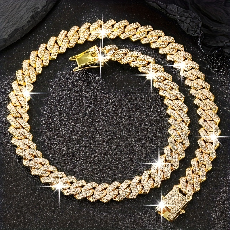 Y2K Cuban Link Chain Necklace Set