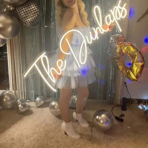 Personalized LED Neon Sign – Custom Text Name Sign, Any Color, Acrylic With LED Strip