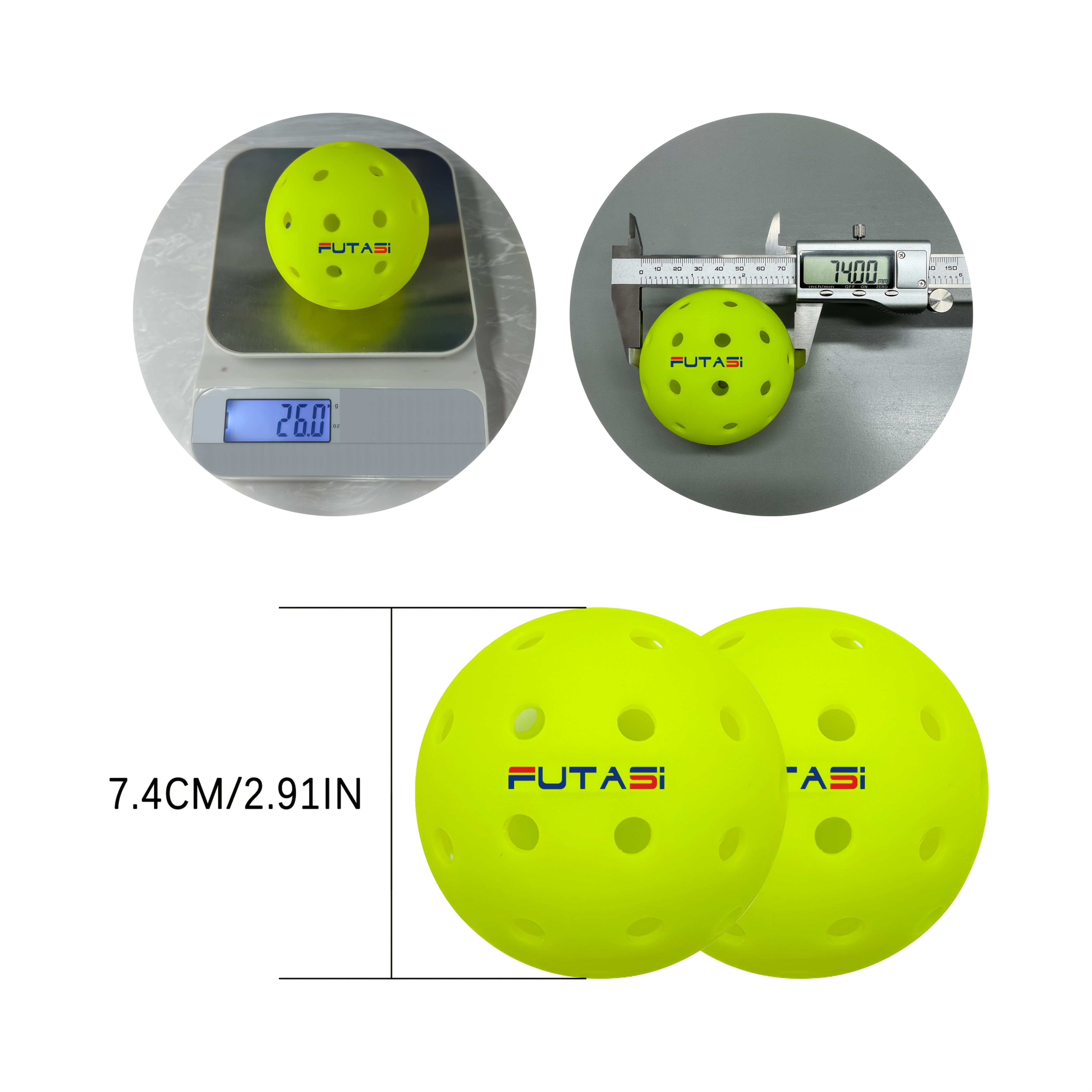 12pcs Pickleballs for Competitive Play