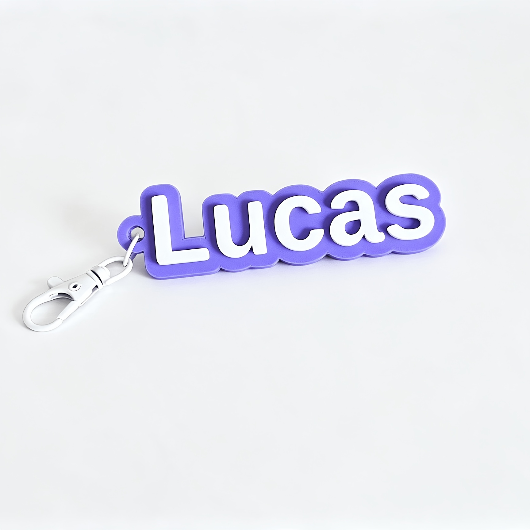 TEMU 1pc Custom Personalized Name & Initial Keychain, Key Ring, Tag For Luggage, Gym Bags, Shoulder Bags, Accessory For Water Bottles, Cups, Lunch