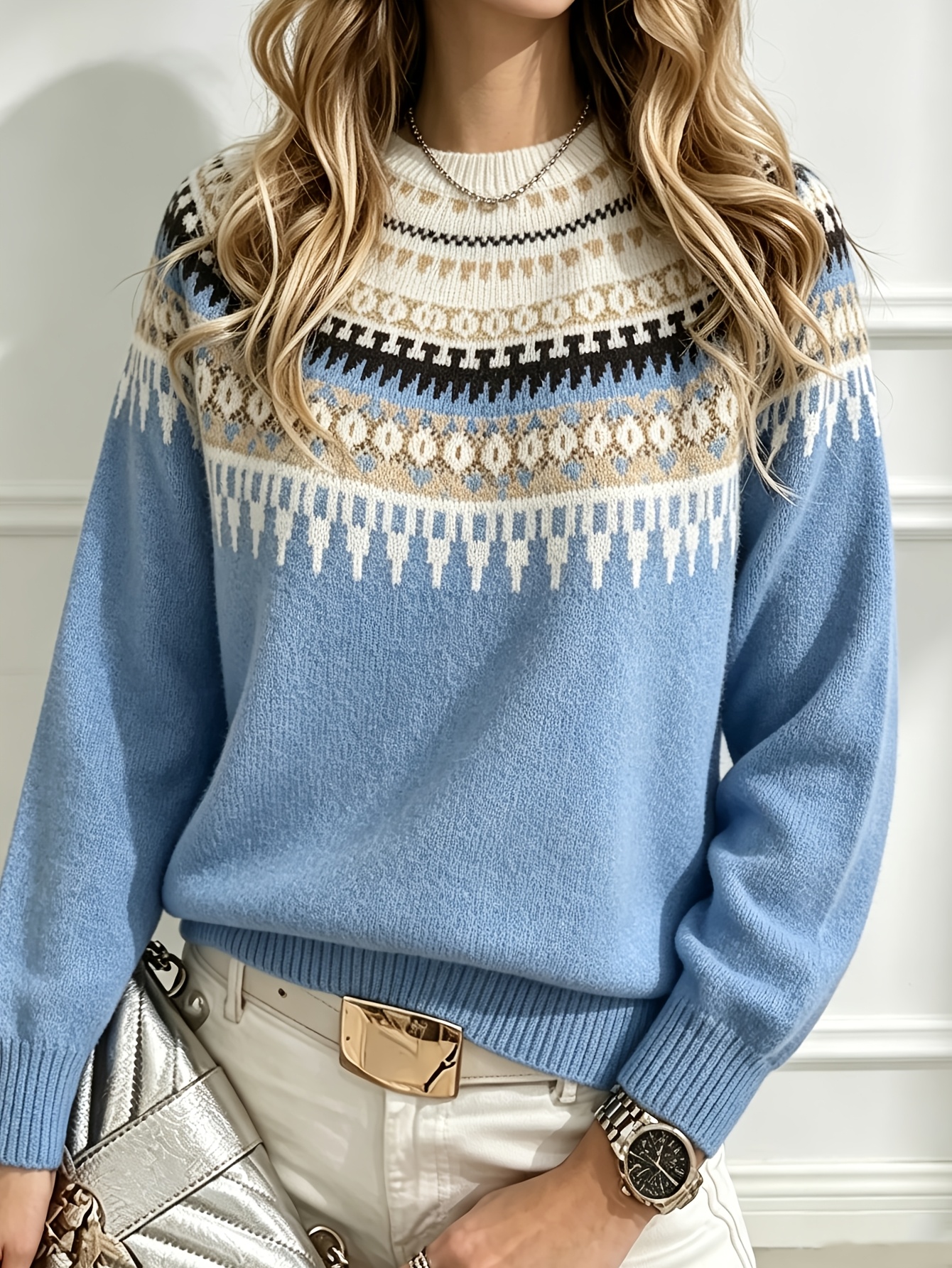 early   fair isle jacquard knitwear