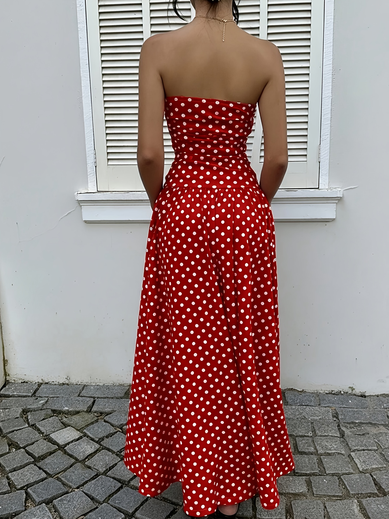 polka dot holiday dress Lovella Red Polka Dot Maxi Dress - US 2 main image 1