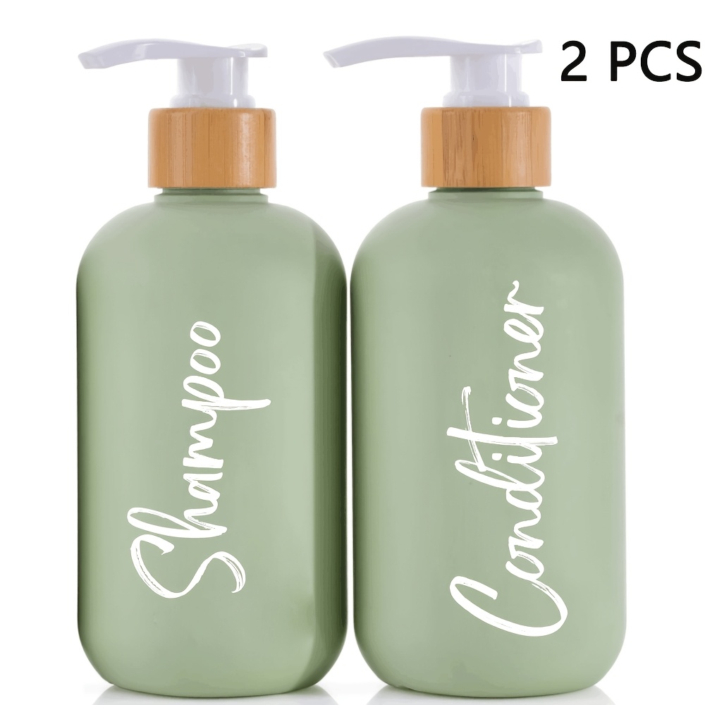 1pc/2pcs 300ml Shampoo And Shower Gel Refill Bottles, Includes 2pcs , Portable, Travel Size