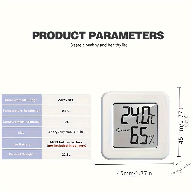 Comprar Hidrómetro para el hogar, Sensor de temperatura, medidor de humedad,  herramienta, Mini termómetro Digital LCD, higrómetro, temperatura interior
