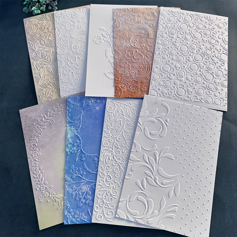 

1-pack Diy Handicraft Embossing Folder - Transparent Plastic Template For Scrapbooking, Card Making And Photo Album Decoration