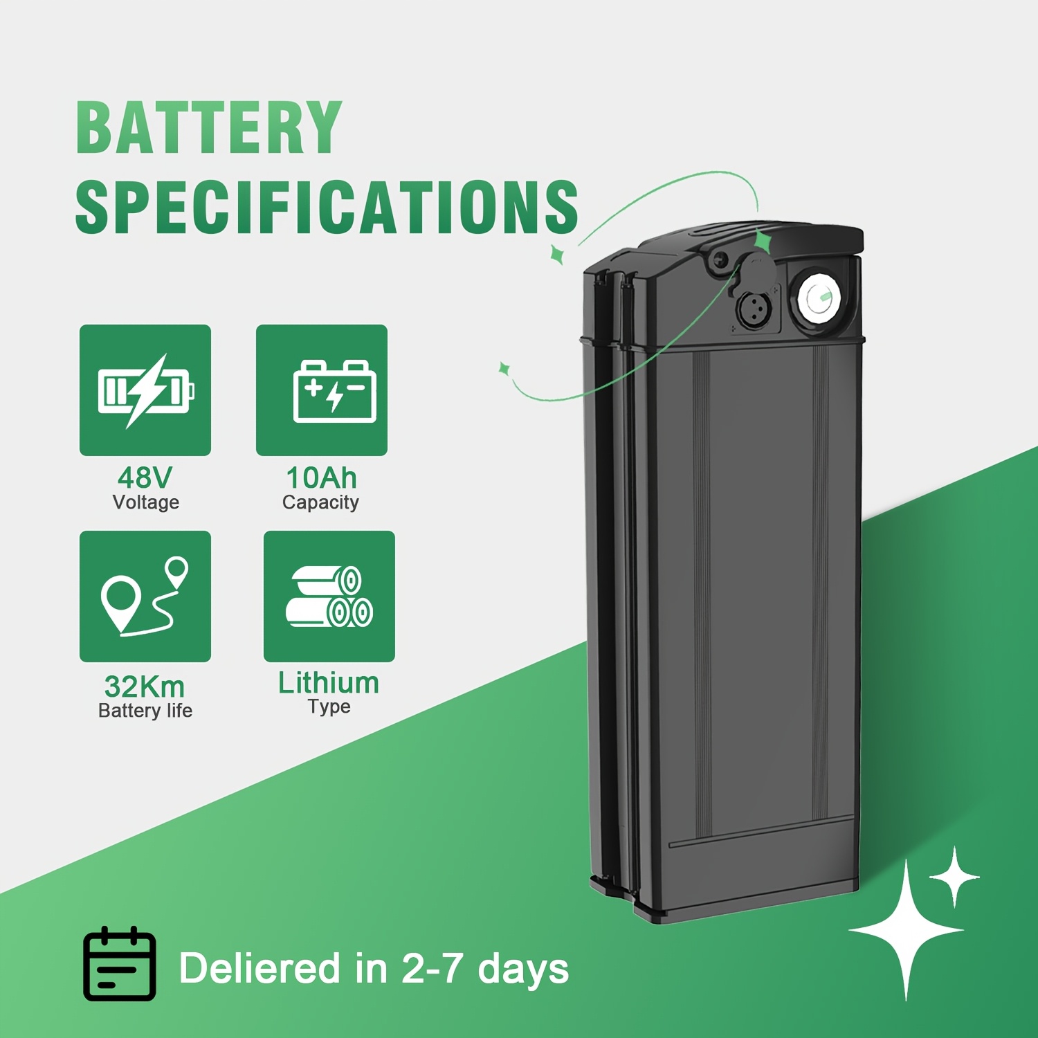 electric scooter battery sold on Temu United States