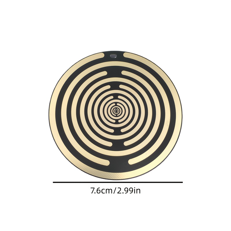 Energy Disc Mwo Multi Wave Pendant - Double-sided Antenna, Effect For Meditation, Spiritual & Self-repairs, Spiral Design, Durable Plastic/ Copper (2.5cm/ 7.6cm Sizes)