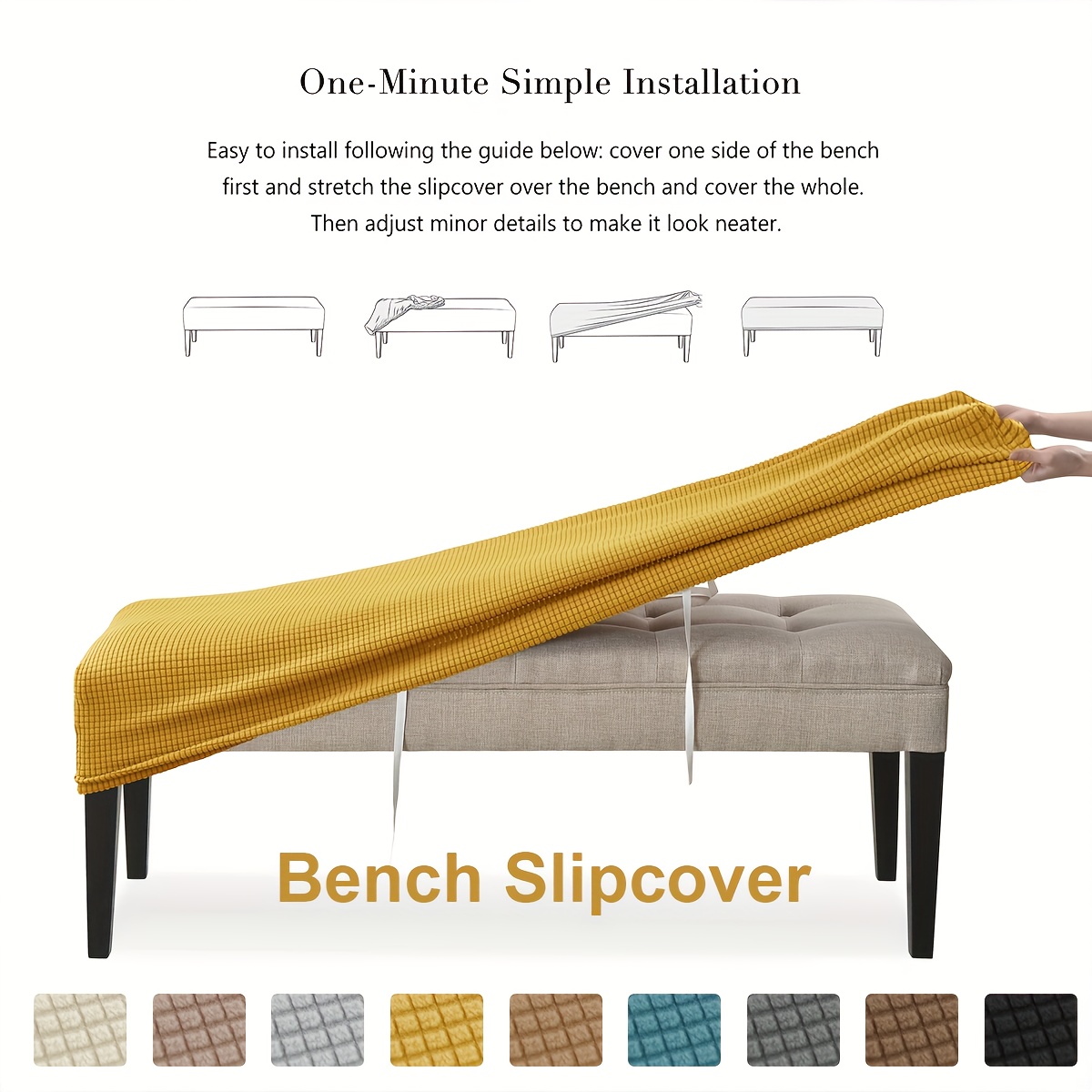 bench cover sold on Temu United States