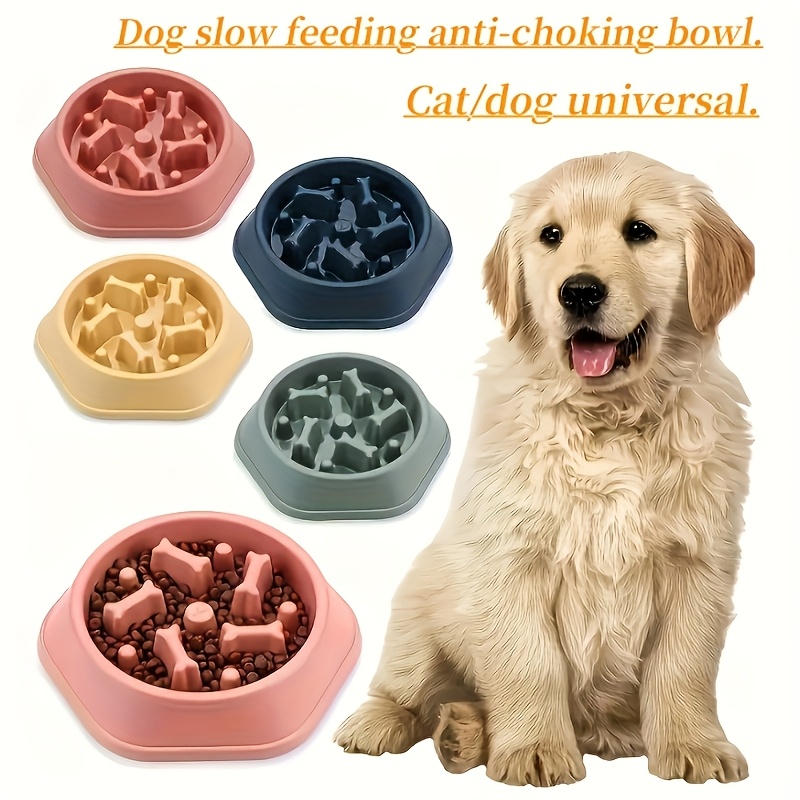 Pet Cat Food Bowl, Anti-slip and Anti-knock, Slow Food Bowl, Dog Anti-choking Bowl, Cat Stop Eating, Healthy Bowl, Educational Food Ware Batch