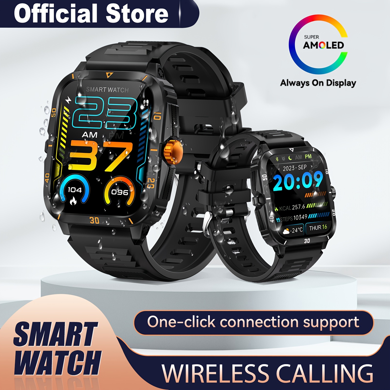 Garmin tactix 7 AMOLED Reloj táctico GPS | Paquete con correa de silicona  adicional, protectores de pantalla y cargador | Reloj militar para hombre
