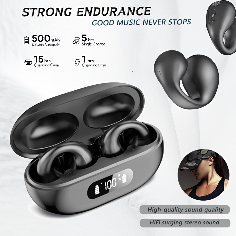 

1 Wireless Earbuds Cancellation, Volume, - , Compatible Cellphones, Rechargeable 500mah Battery, Non-waterproof, Includes And