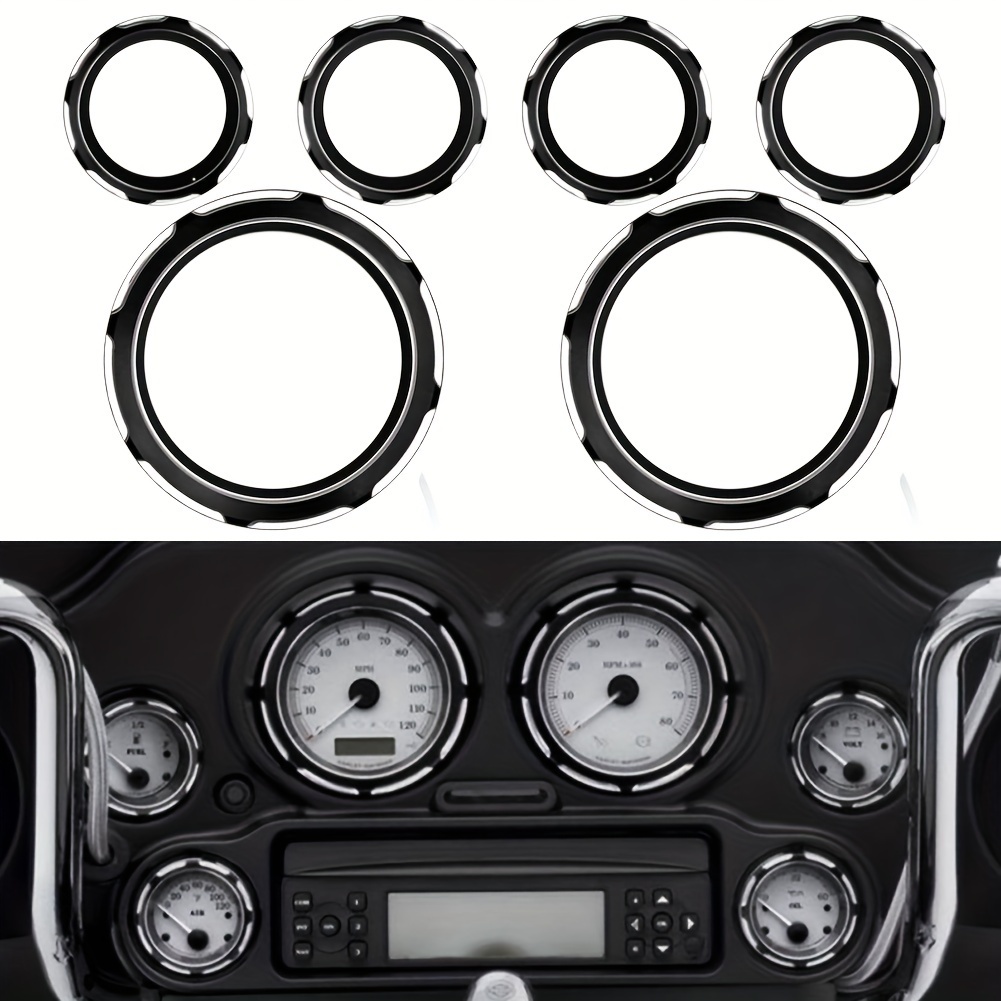 

Motorcycle Speedometer Trim Bezels For Harley Touring, Electra, Street , Trike (1996-2013) - Cherk