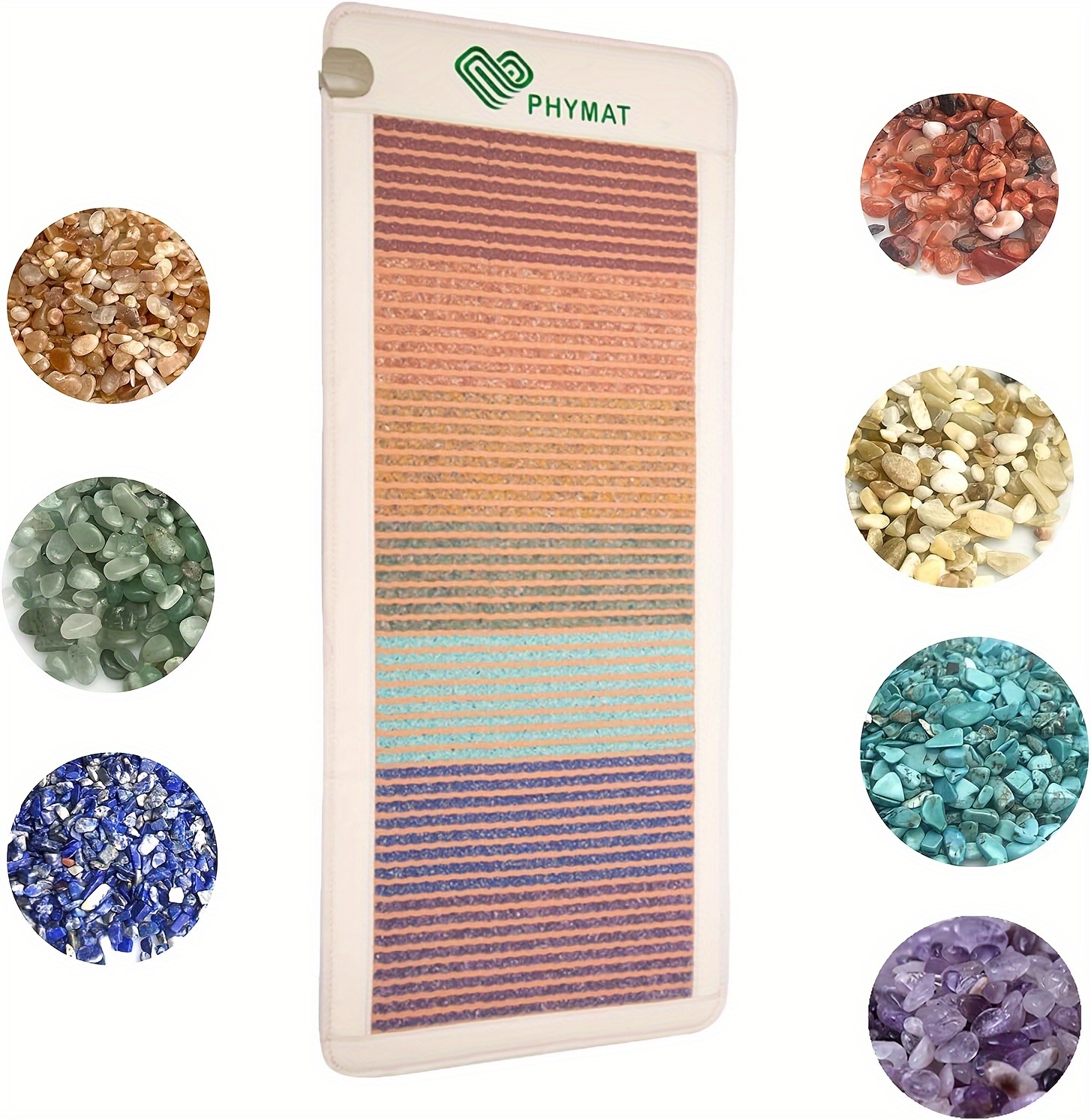     stone heating pad full body heating pad electric heating mat with   reiki yoga meditation   shut off adjustable temp Product details 2