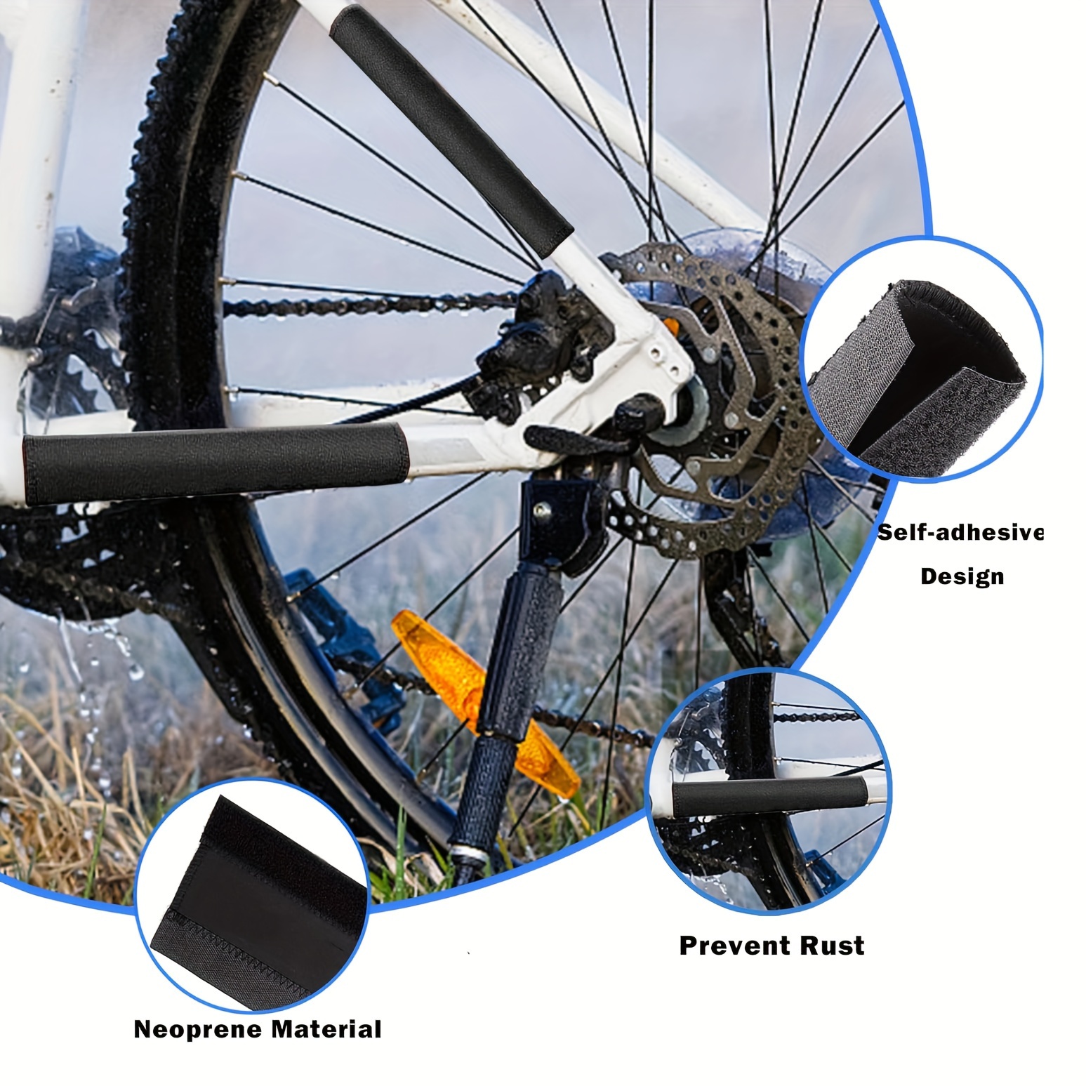BESPORTBLE 1 cadena guía cadenas bicicleta cadena BMX marco MTB protector  de cadena de una sola cadena protector de cadena de bicicleta protector de