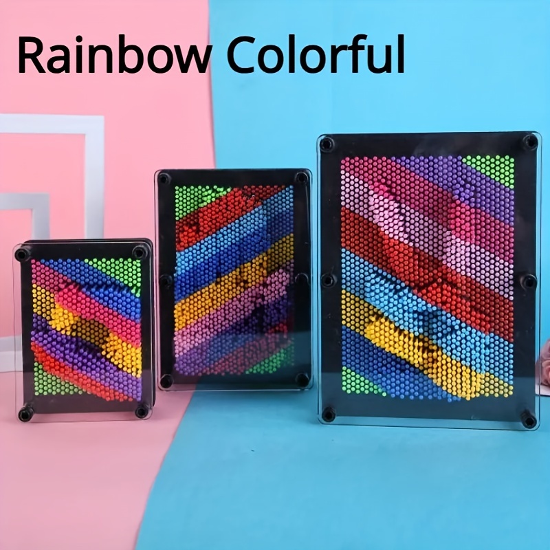 

3d Rainbow Handprint Art Kit - Diy Needle Painting, Unique Impression Craft
