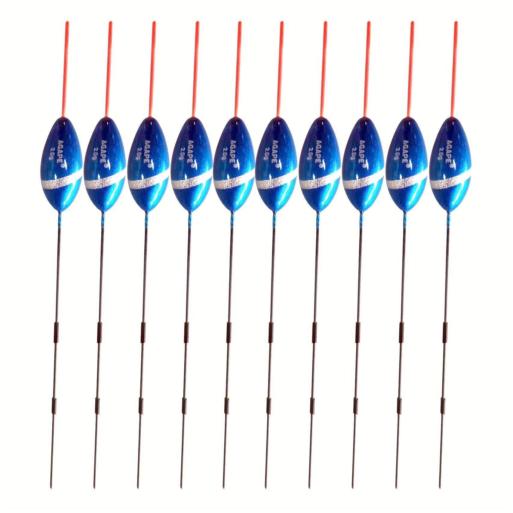Image of 10 Floats - Basswood Floats 1.0g/1.5g/2.0g 210016 Tube Length And Position Are Random