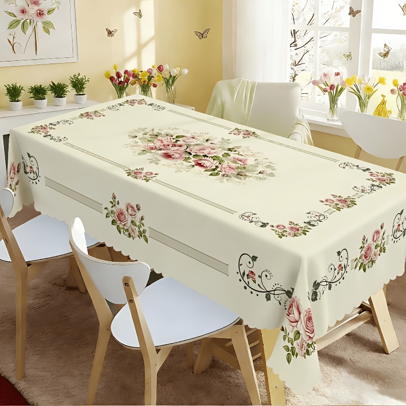 TEMU 1 pezzo - Tovaglia rettangolare, decorazioni per matrimoni, decorazione , arredo da giardino per esterni, arredo per esterni, Tovaglia da tavolo