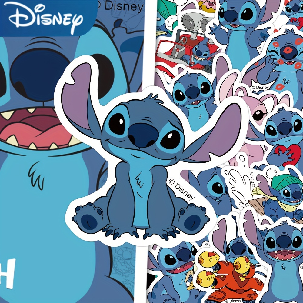 

Value Pack 50pcs Anime Star Baby Stitch Graffiti Stickers Waterproof Pvc Cartoon Decoration Luggage Guitar Water Cup Mobile Phone Case Laptop Gift Stickers