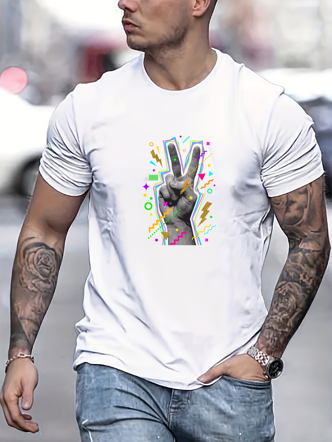 Camisas Punk Camisas De Rock Para Hombre Camiseta Gráfica Rock