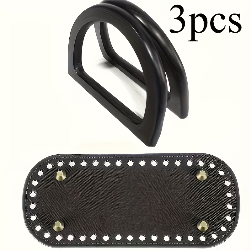 E-shop 3-teiliges DIY-Handtaschen-Bastelset mit D-förmigem Griffdesign, stabilem langlebigem Boden, geeignet für Bastelbegeisterte zur Herstellung von