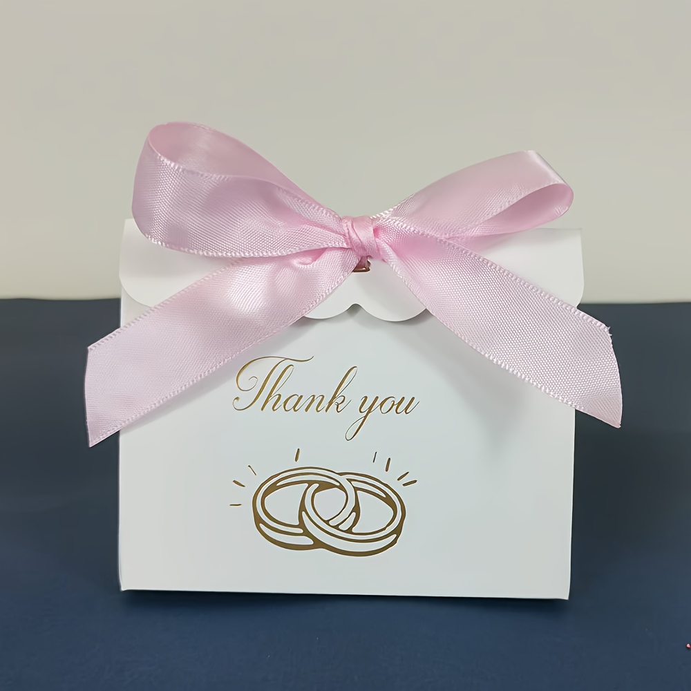 10pcs Creative Mini Thank You Gift Box Packaging